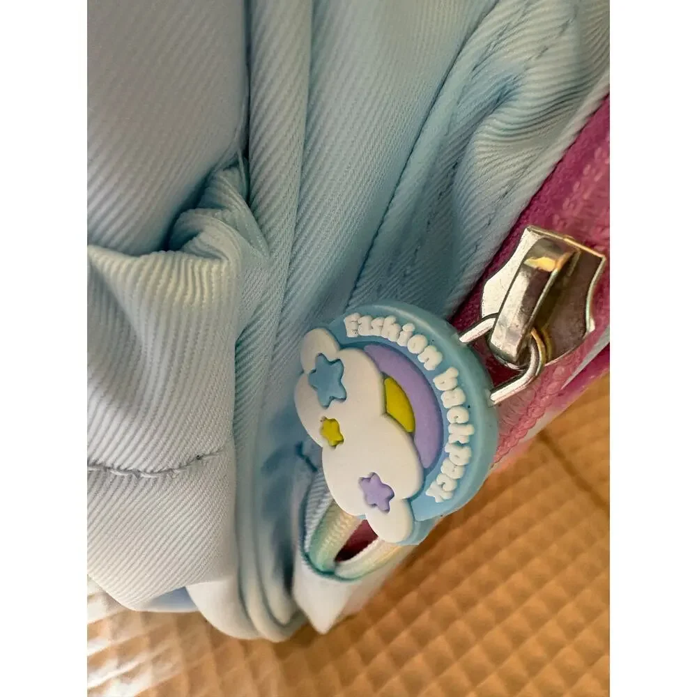Mom’s Helper Kids Kawaii Bunny School Backpack Blue Fantasy NWT